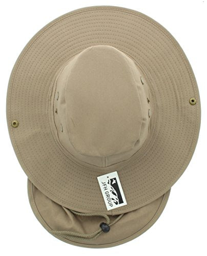 Boonie Hat With Neck Flap (Large, Khaki Solid) – Aquatech Life LLC