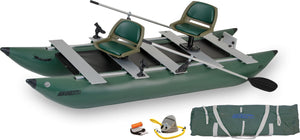 inflatable pontoon boat with accessories