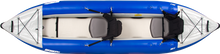 tandem inflatable kayak top view