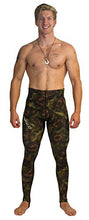 Dive Skin Rashguard Pants Green Camouflage Lycra - 1.5mm (Green, X-Large)