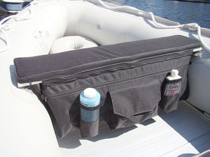 Boat Seat Cushion With Under Seat Storage Bag.