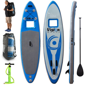 The Vision Board™ – 10ft Inflatable Paddleboard (SUP) Package with Underwater Viewing Window